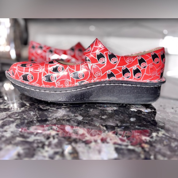 Algeria Paloma Mary Jane’s in Coral Owl Print Women’s size 41 - Picture 6 of 15